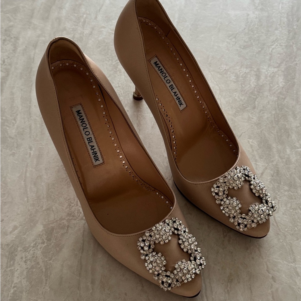 Manila Blahnik Nude Heels - Picture 7 of 12